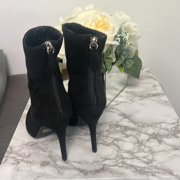 Suede Black Booties - Picture 3 of 4